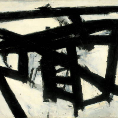 Franz Kline - Mahoning (1956), an example of embodied abstract expressionist painting