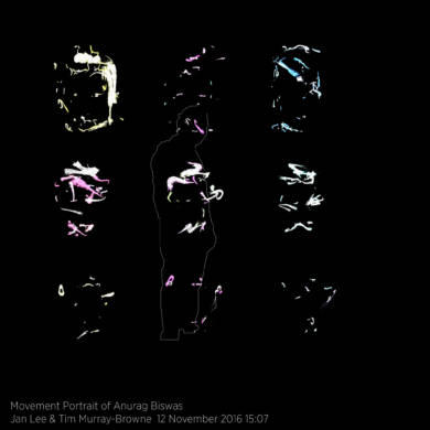 Movement Portrait of Anurag Biswas by Jan Lee and Tim Murray-Browne