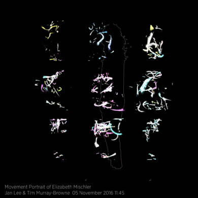 Movement Portrait of Elizabeth Mischler by Jan Lee and Tim Murray-Browne