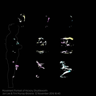 Movement Portrait of Hickory Shuttleworth by Jan Lee and Tim Murray-Browne