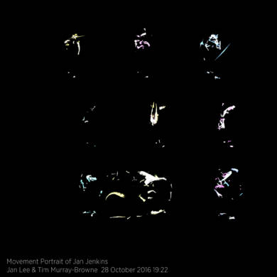 Movement Portrait of Jan Jenkins by Jan Lee and Tim Murray-Browne