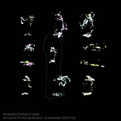 Movement Portrait of Jorge by Jan Lee and Tim Murray-Browne