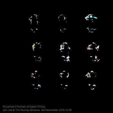 Movement Portrait of Karen Phillip by Jan Lee and Tim Murray-Browne