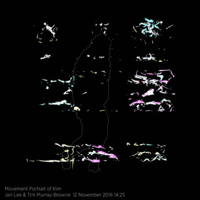Movement Portrait of Kim by Jan Lee and Tim Murray-Browne