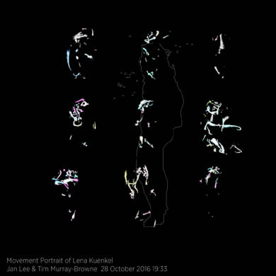 Movement Portrait of Lena Kuenkel by Jan Lee and Tim Murray-Browne