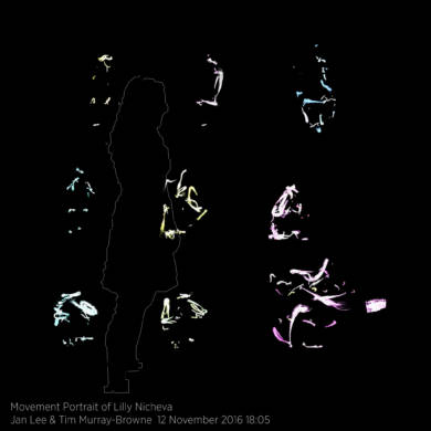 Movement Portrait of Lilly Nicheva by Jan Lee and Tim Murray-Browne