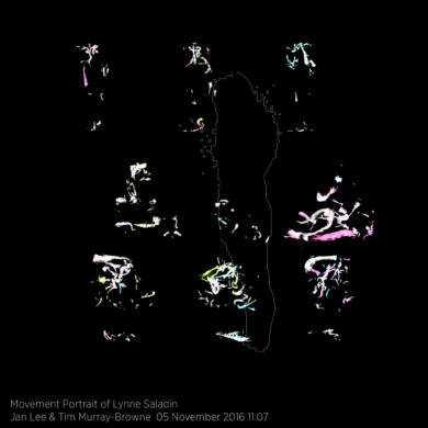 Movement Portrait of Lynne Saladin by Jan Lee and Tim Murray-Browne