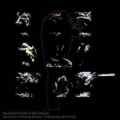 Movement Portrait of Marc Browne by Jan Lee and Tim Murray-Browne