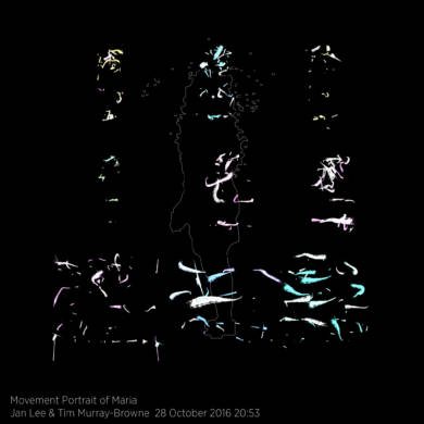 Movement Portrait of Maria by Jan Lee and Tim Murray-Browne