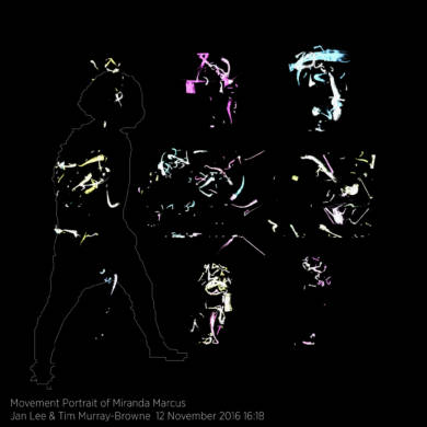 Movement Portrait of Miranda Marcus by Jan Lee and Tim Murray-Browne