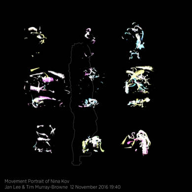 Movement Portrait of Nina Kov by Jan Lee and Tim Murray-Browne