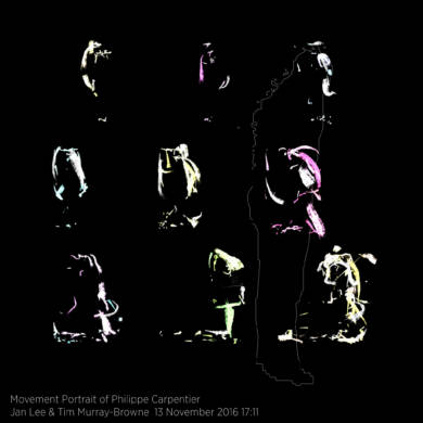 Movement Portrait of Philippe Carpentier by Jan Lee and Tim Murray-Browne