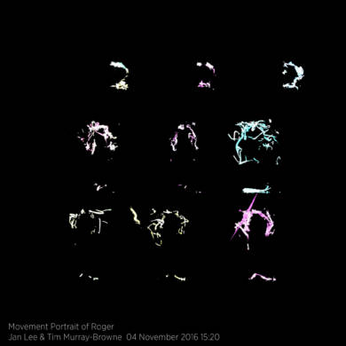 Movement Portrait of Roger by Jan Lee and Tim Murray-Browne