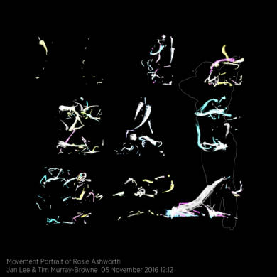 Movement Portrait of Rosie Ashworth by Jan Lee and Tim Murray-Browne