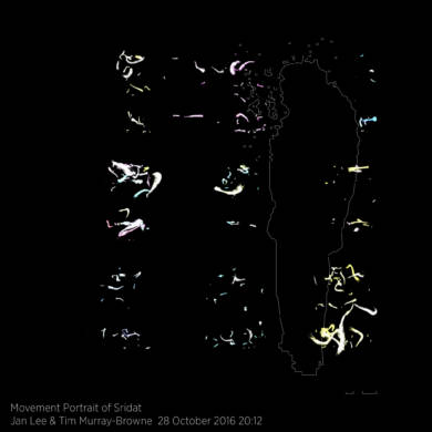 Movement Portrait of Sridat by Jan Lee and Tim Murray-Browne