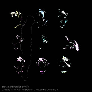 Movement Portrait of Wen by Jan Lee and Tim Murray-Browne